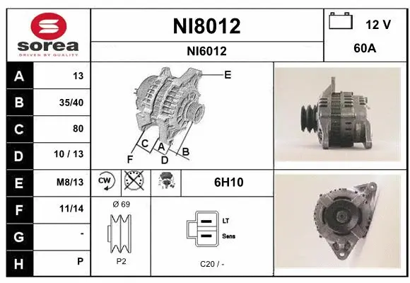 Alternator (NI8012)