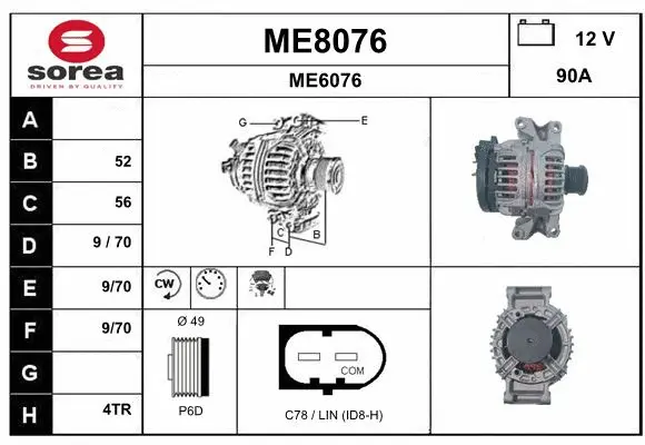 Alternator (ME8076)