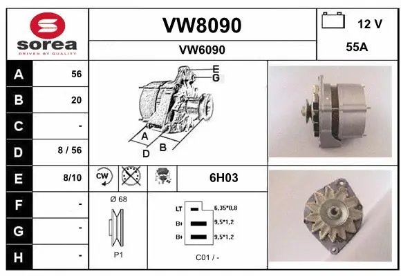 Alternator (VW8090)