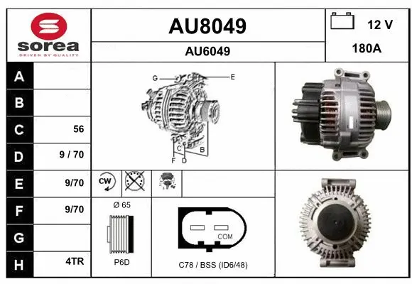 Alternator (AU8049)