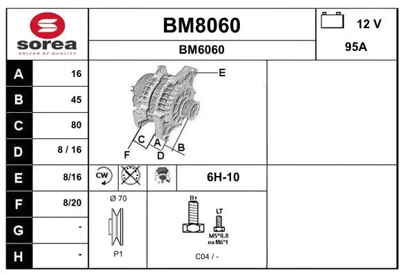 Alternator (BM8060)