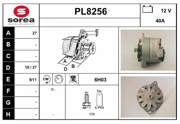 Alternator (PL8256)