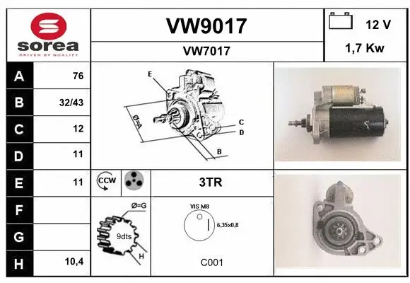 Starter (VW9017)