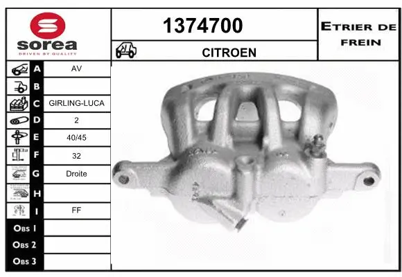 Brake Caliper (1374700)