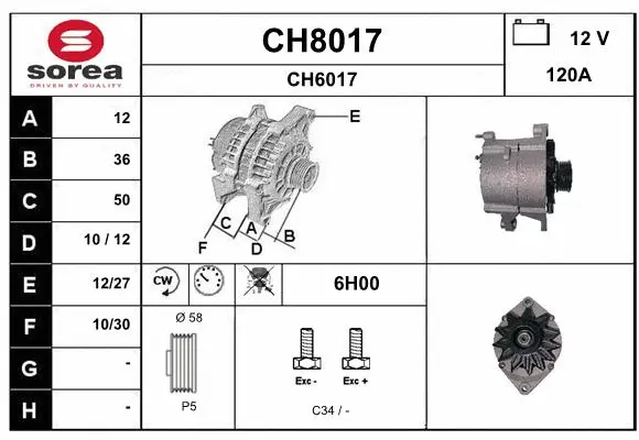 Alternator (CH8017)