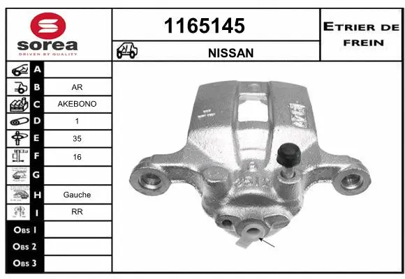 Brake Caliper (1165145)