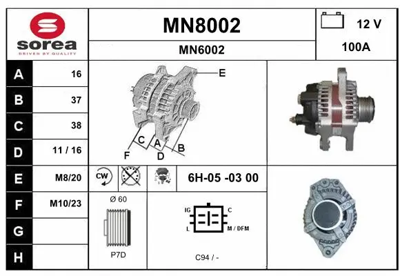 Alternator (MN8002)