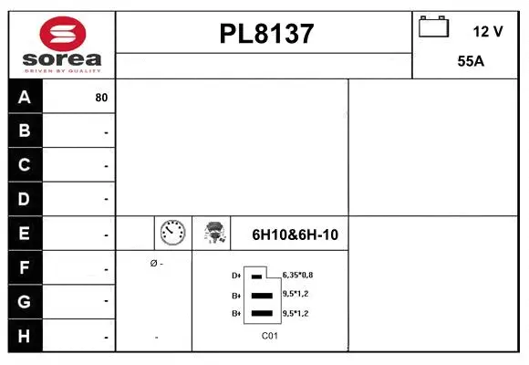 Alternator (PL8137)