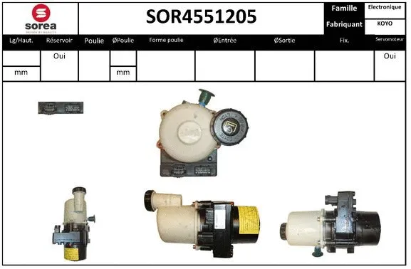 Hydraulic Pump, steering (SOR4551205)