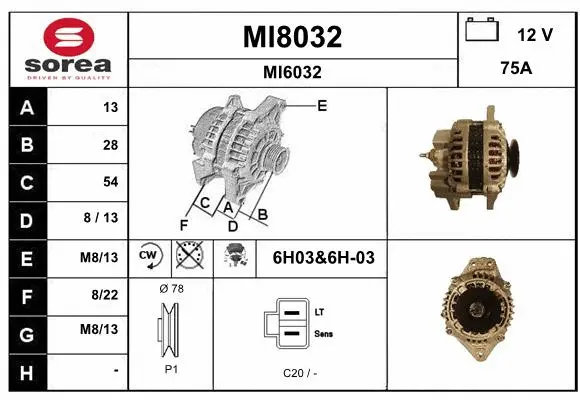 Alternator (MI8032)