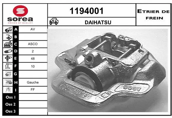 Brake Caliper (1194001)