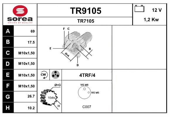 Starter (TR9105)