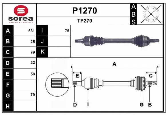 Drive Shaft (P1270)