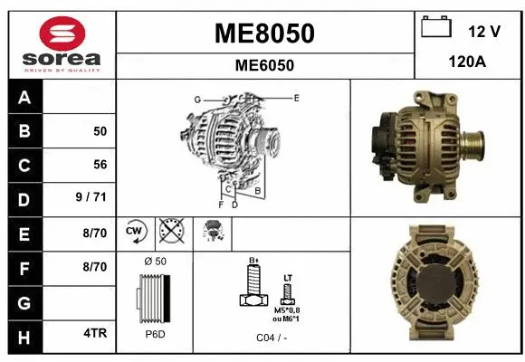 Alternator (ME8050)