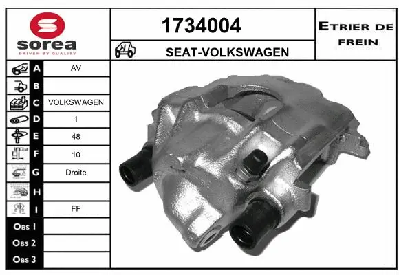 Brake Caliper (1734004)