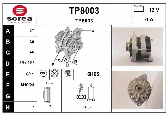 Alternator (TP8003)