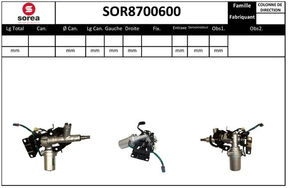 Steering Column (SOR8700600)