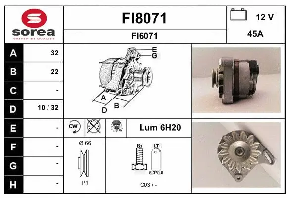 Alternator (FI8071)