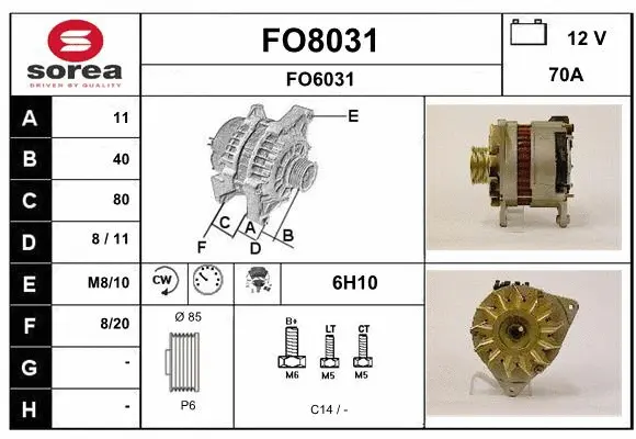 Alternator (FO8031)