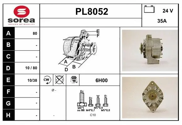 Alternator (PL8052)
