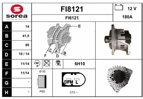 Alternator (FI8121)