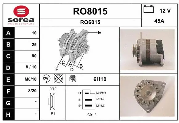 Alternator (RO8015)