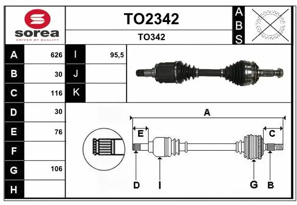 Drive Shaft (TO2342)