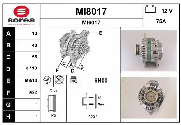Alternator (MI8017)