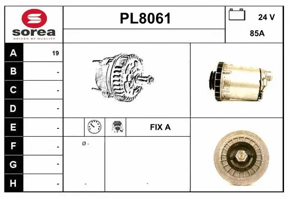 Alternator (PL8061)