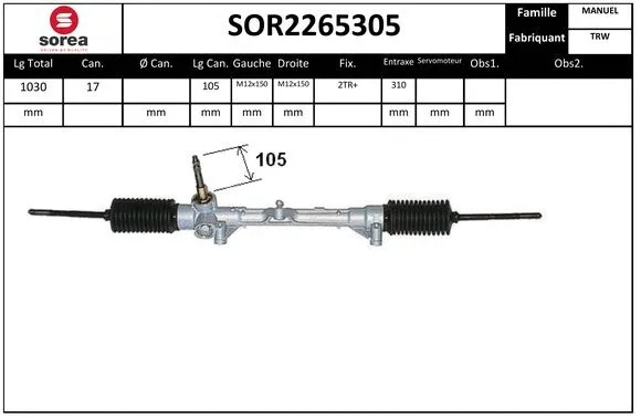 Steering Gear (SOR2265305)