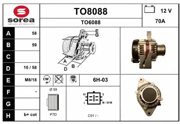 Alternator (TO8088)