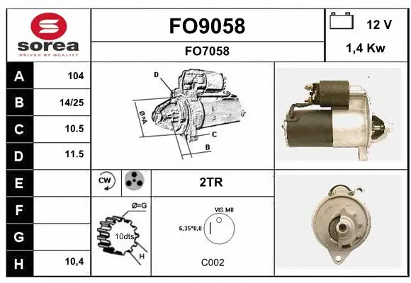 Starter (FO9058)