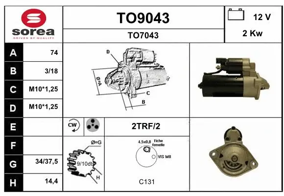 Starter (TO9043)