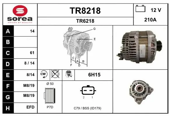 Alternator (TR8218)