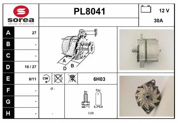 Alternator (PL8041)