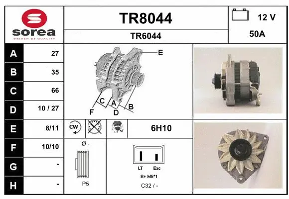 Alternator (TR8044)