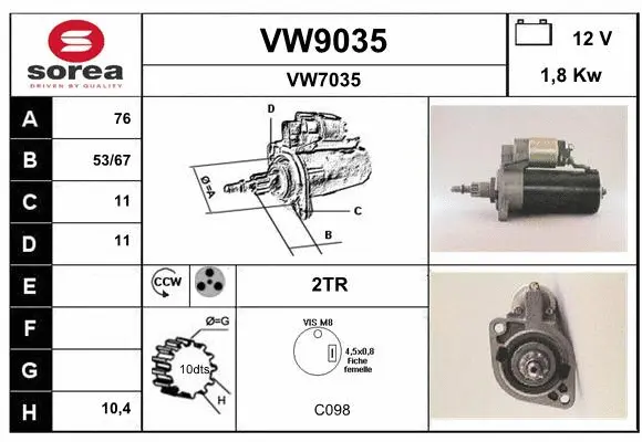 Starter (VW9035)