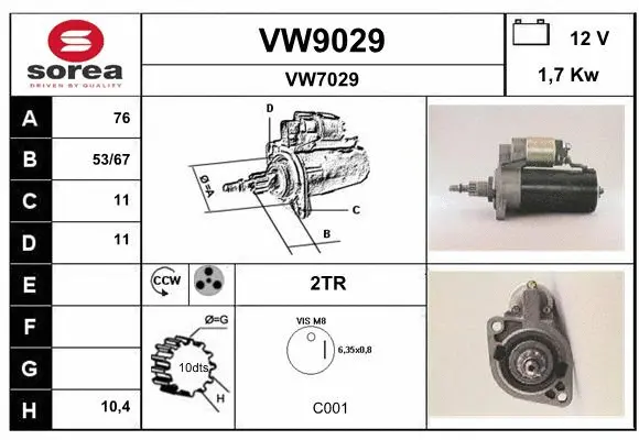 Starter (VW9029)