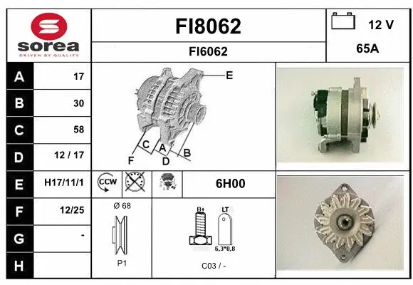 Alternator (FI8062)