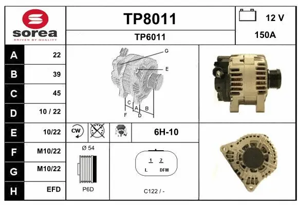 Alternator (TP8011)
