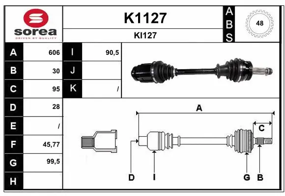 Drive Shaft (K1127)