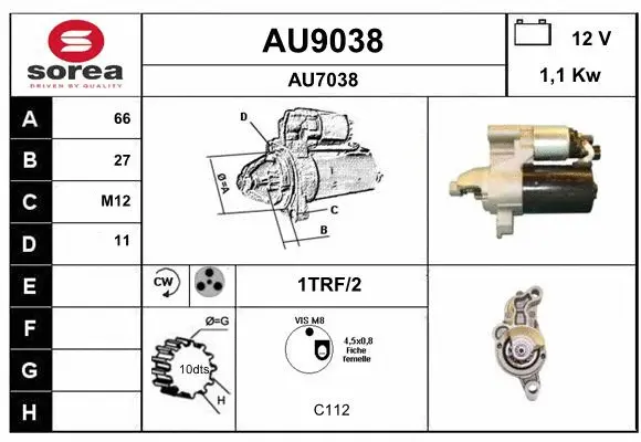 Starter (AU9038)