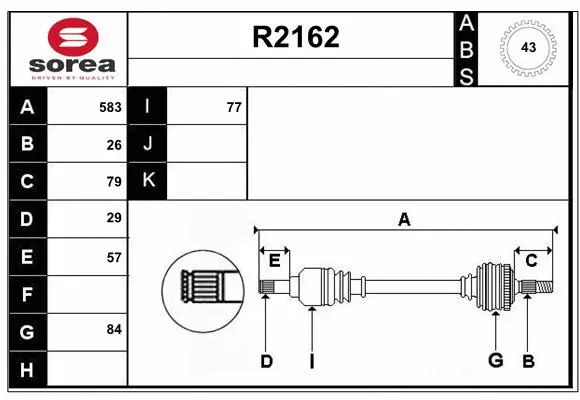 Drive Shaft (R2162)
