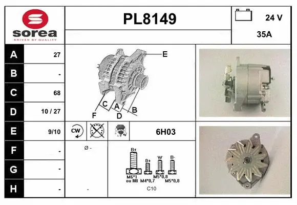 Alternator (PL8149)