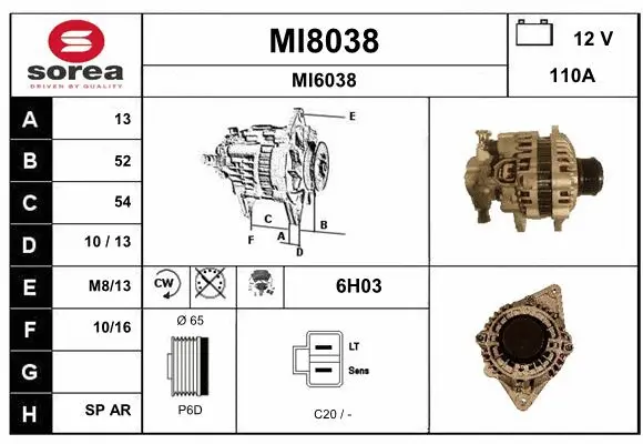 Alternator (MI8038)