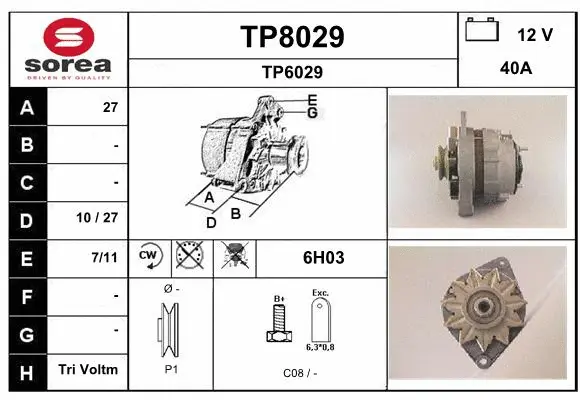 Alternator (TP8029)
