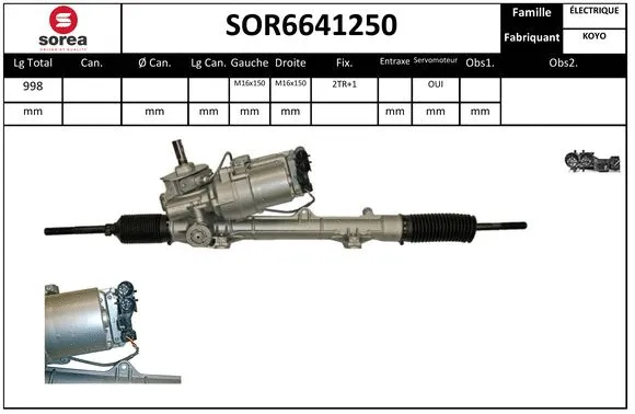 Steering Gear (SOR6641250)