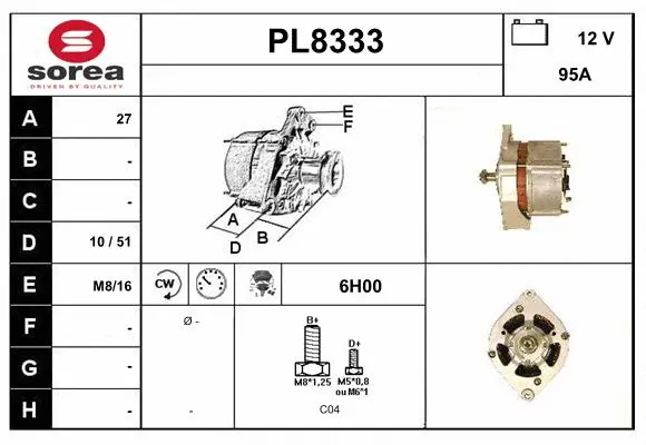 Alternator (PL8333)