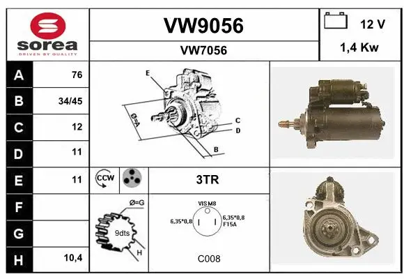 Starter (VW9056)