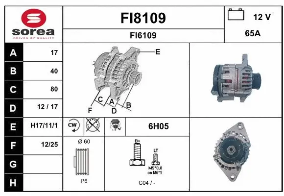 Alternator (FI8109)